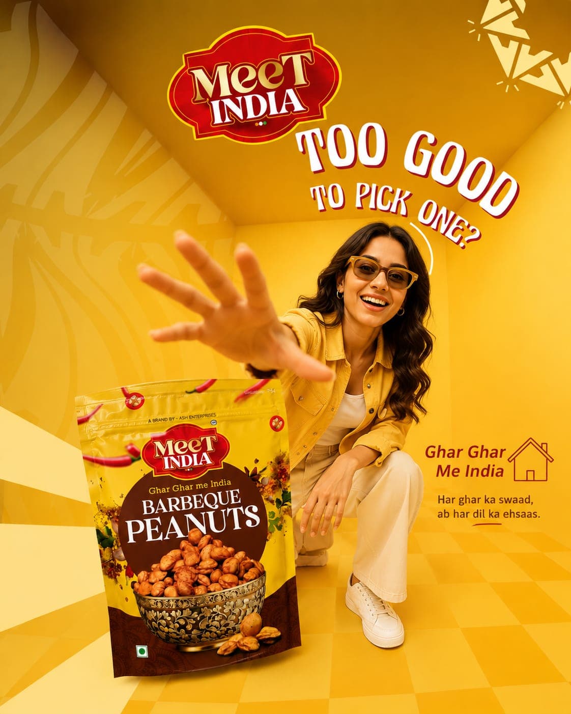 Meet India Barbeque Peanuts lifestyle ad