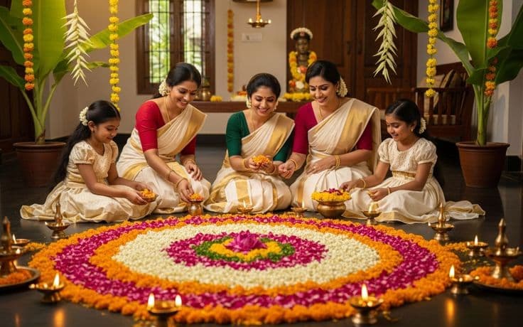 Family celebrating with Meet India products